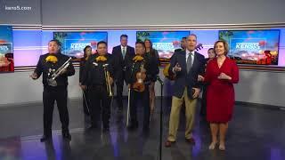 Check out our medal: Mariachis help KENS 5 get into the Fiesta spirit!