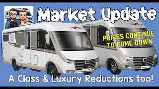 MOTORHOME PRICES KEEP ADJUSTING | A Class & TAG Market | ADRIA AUTO-TRAIL BURSTNER CATHAGO FRANKIA