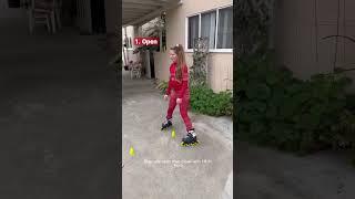 LEARN A NEW ROLLERBLADING MOVE!! how to basket weave!!  #slalomskating #rollerblading