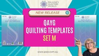 PQW Quilt As You Go Quilting Templates - Set M