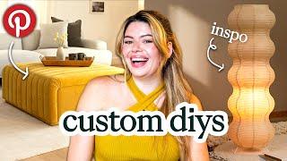 DIYs that will elevate your home | paper lantern & ottoman from scratch