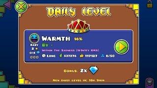 Geometry Dash World - Daily featured #4 - Warmth (all coins)