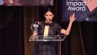 Karla Souza accepts award at 2017 NHMC #ImpactAwards