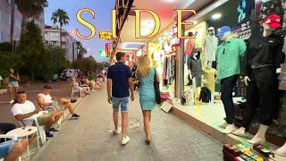 SIDE PROMENADE / SHOPPING Atmosphäre am Abend TÜRKEI #türkei #side #antalya