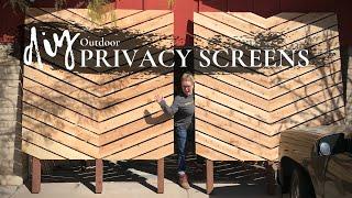 DIY Outdoor Privacy Screens