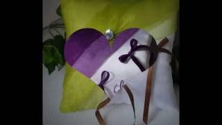 Fabrication coussin de mariage personnalisé toutes couleurs