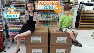 VLOGMAS #19 - Comprando material escolar | Os Trigêmeos da Michele