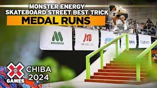 Monster Energy Men’s Skateboard Street Best Trick: Top 3 Runs | X Games Chiba 2024