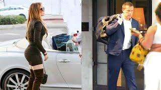Jennifer Lopez & Ben Affleck Arrive At Their Office In Los Angeles