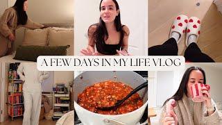 VLOG: my healthy habits, early morning workouts, chicken chili recipe, calorie deficit dessert plate