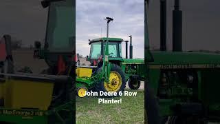 John Deere 6 Row Planter! John Deere 4440!! #shorts #short #johndeere #farming #johndeeretractor