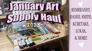  ️ January 2023 Art Haul| Rembrandt, Dan Smith, Kuretake, Lukas & MORE