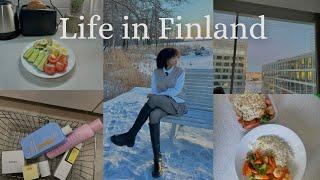 Days in my life in Finland | Living alone diaries | aesthetic cooking  | cozy winter in Finland ️