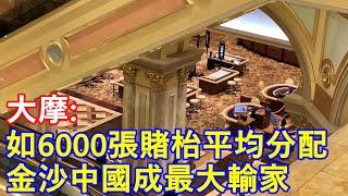 大摩:如明年6000張賭枱平均分配 ! 金沙中國成最大輸家 !