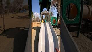 bella ciao playground parkour running sliding pov #shorts