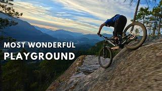 MUST WATCH: Drone chases Pro Mountain Biker in a magical place