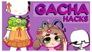 8 Unpopular Gacha Club Hacks #3 II Cute Grass dress, flower antenna cute custom glasses, II