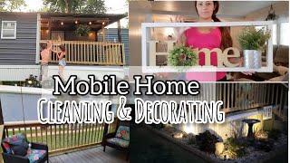 New Mobile Home Clean with me  Decorating + New updates Motivational