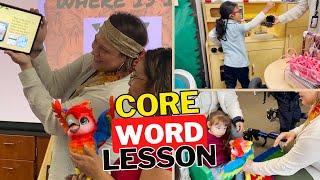 Core Word Lesson | SLP Lesson In Special Education Classroom