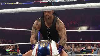 Survivor Series in 2K23 Cody Rhodes defend his title agains Damian Priest in WWE War Game