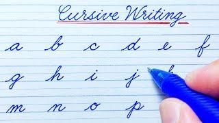 Cursive writing a to z | Cursive abcd | English small letters abcd | Cursive handwriting practice