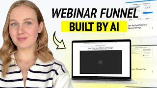 How to Build a Webinar Funnel with AI - AI Does All the Work for You!