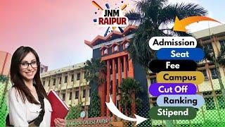 JNM Medical College Raipur Review | Fee | Cut Off | Seats #mbbs #neet #jnm raipur