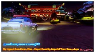 Cars 2 The Video Game | Finn Airport Security - Race Mode | Imperial Tour 9 Laps