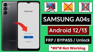 Samsung Galaxy A04S Frp Bypass Android 12/13 Without PC | Samsung (SM-A047F) | Google Account Unlock