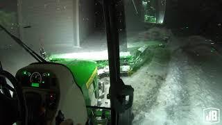 Quick 4" Storm plow with the MetalPless and JohnDeere 4066R