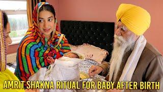 Amrit Shakna Ritual For Baby After Birth