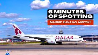 Experience 6 Minutes of Exciting Plane Spotting at Madrid Barajas Airport!