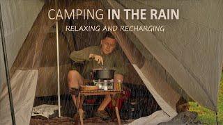 HEAVY RAIN I AM PREPARED solo camping [ Relaxing Nature Sounds | ASMR | Car Jeep Wrangler ] SoC 22