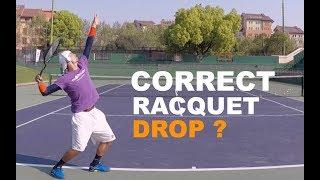 How To Improve Tennis Serve - Correct Racquet Drop (TENFITMEN - Episode 70)