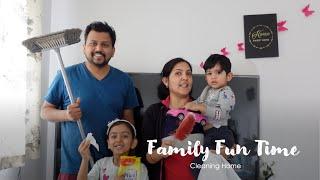 FAMILY FUN DAY - CLEANING HOME | MISHRA FAMILY IN LONDON | INDIAN FAMILY IN UK | INDIAN YOUTUBER