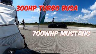 300HP HAYABUSA DESTROYS AT INDY AIRSTRIP ATTACK 1/2 MILE RACING!