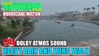 Hurricane Milton Walk Around City Walk at Universal Studios Orlando