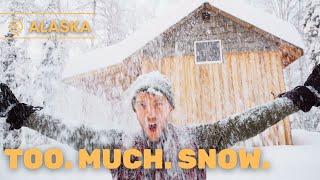 The BIGGEST Snow Storm I've Ever Seen | Alaska Cabin Adventures