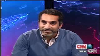 Egyptian Talk Show Host, Bassem Youssef with Becky Anderson on CNN
