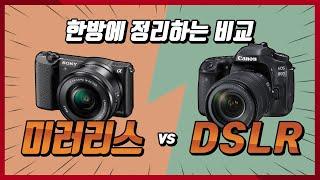 미러리스 vs DSLR 뭘 사야할까?!