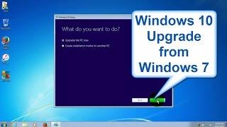 Windows 10 upgrade from Windows 7 - Upgrade Windows 7 to Windows 10 - Beginners Start to Finish Free