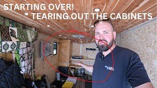 Starting over: Cabinets || Cargo Trailer Camper Conversion