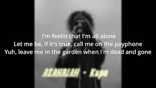 Azahriah - Kapu (lyrics)