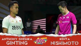 Badminton highlights I Anthony Sinisuka Ginting vs Kenta Nishimoto II Indonesia open 2024