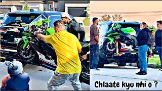 Loading zx10r on JEEP & what people Reaction