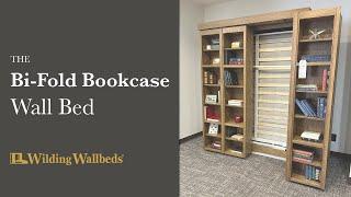 Bifold Bookcase Bed - Wilding Wallbeds