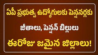 AP Govt Employees Pensions February 2024 Salaries Pensions Dated Districts || ap salaries least news