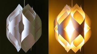 Ogee paper lamp - how to DIY an elegant paper pendant lamp/lantern - EzyCraft