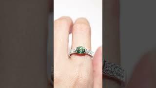 Green Sapphire Engagement Ring | Gemstone Jewelry