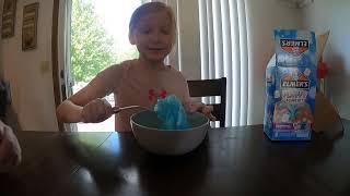 aly makes sticky slime with the elmers glue slime kit